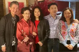 庾澄庆母亲庆90岁大寿，与儿媳关系亲近，却未见伊能静儿子身影图片