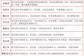 全部都有！四川省21市州三支一扶薪资待遇来了，跟事业编差不多图片