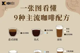 一张图看懂九款主流咖啡配方图片