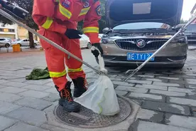 兴义一汽车修理厂车内惊现1米长“竹叶青”消防抓蛇解民忧图片