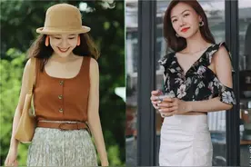 今夏上衣流行“短一截”，穿着舒适还显个高，适合150~160的女生图片