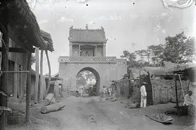 1907年河南洛阳老照片，100多年前的白马寺和龙门石窟图片