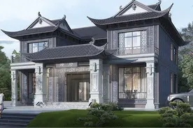 中式四水归堂户型，10X14米没有比这更小的四合院了图片