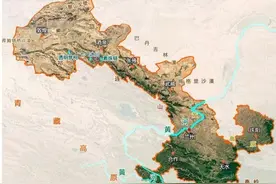 甘肃省14个州市，最窄的地方差点“断”了，地图像一只哑铃图片