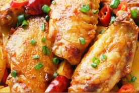 鲜辣味美的干锅鸡翅，营养好吃，简单下饭，老少皆宜的解馋美食图片