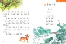 一年级下：《古诗二首》小娃正大光明偷采莲，并不算作坏孩子图片