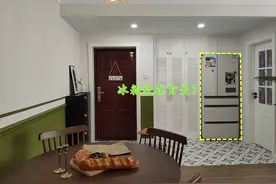 越小的户型，冰箱越没必要挤在厨房里，挪到玄关处，不占地还实用图片