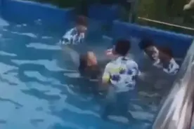 揪心！一人被吸入水上乐园排水口身亡图片