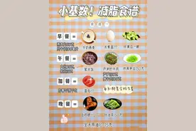 减肥干货｜小基数减肥食谱图片