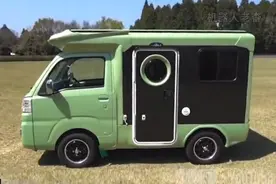 迷你小房车受青睐，好走好停，可代步可旅行，日本微型房车被追捧图片