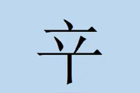 一个奇怪的汉字——䇂（辛字少一横）图片