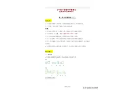五年级(下册)数学学霸笔记图片