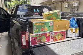 为省过路费拉芒果走绿通男子已到家：12箱芒果被亲友分光图片