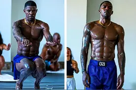 40岁乔约翰逊近况：一身腱子肉，8块腹肌明显！NBA鹰王还在打球图片