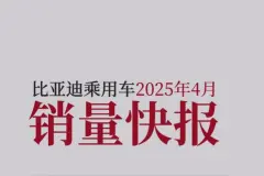 比亚迪乘用车4月销量明细出炉：秦、海鸥继续领跑，方程豹破万图片