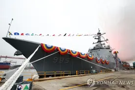 韩国“正祖大王”号下水，号称亚洲第一驱逐舰，性能超中国055？图片