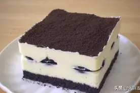 面包店卖超贵的奥利奥芝士蛋糕，在家做更经济，一点也不比买的差图片