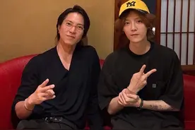 鹿晗与日本艺人山下智久合照 工作室晒图并配文：追星成功图片