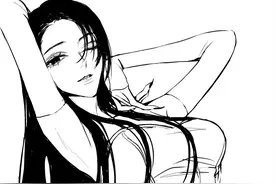 黑白/性感漫画女生头像图片