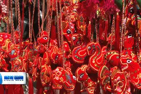 网络中国节·端午 柳林：端午临近 荷包走俏市场图片