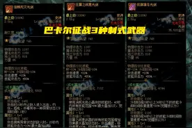 DNF：巴卡尔征战新装备解析！25件融合史诗，3把制式武器属性展示图片