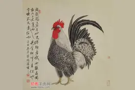 当代名家国画公鸡赏析：鸡王镇宅 鸡鸣富贵 大吉大利图片