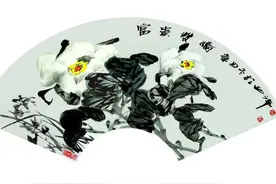 著名书画家国家一级美术师李氏国花创始人李明先生近拍作品 鉴赏图片