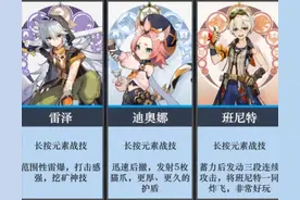 原神：战技可长按的角色有哪些？全知道的人很少图片