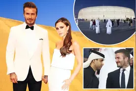 47岁小贝赴卡塔尔，两代王子接待！捞金10位数，3儿子都比不上图片