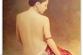唯美逼真的日本女性油画作品欣赏图片