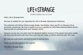 《奇异人生重制版合集》Switch 版宣布跳票图片