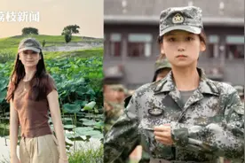 特战女兵退役后上大学带新生军训，既是教官也是学姐图片