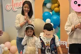 林心如为6岁女儿庆生，小海豚正脸照曝光，五官似爸公主范十足图片