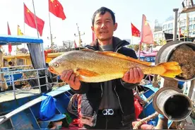 宁波一男子撞惊人大运，抓到一条7斤重的鱼，42000元居然卖便宜了图片