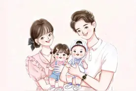 一家四口，安暖相伴！全家福亲子头像，无偿做图中，欢迎留言！图片