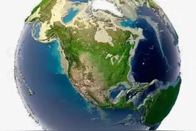 美国立体地形图图片