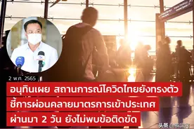 阿努廷：泰国新冠形势尚处平衡状态，开国门两天暂无异常图片