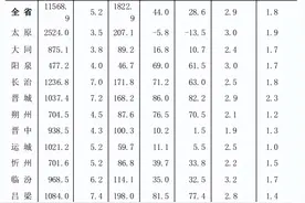 山西11市上半年经济座次排定！吕梁市地区生产总值增速最快图片