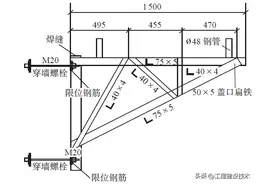 三角组合型钢悬挑脚手架施工技术图片