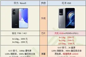 华为 Nova 9 和红米 k50 哪个好一点？图片
