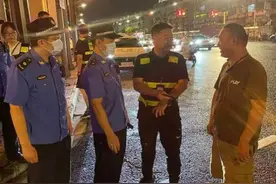 静安这个街道开展夜间渣土运输车辆专项整治行动→图片