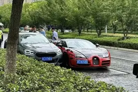 苏州5000万布加迪被宝马撞，维修费高达百万，宝马司机被威胁曝光图片