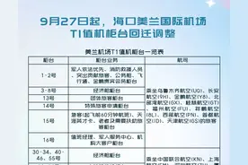 明起，海口美兰机场T1值机柜台有调整图片