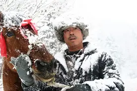 冲破狼阵！爬犁轿中藏着五只野狼，女子双枪齐发，冲向吉林市图片