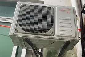 从外机上看空调缺氟图片