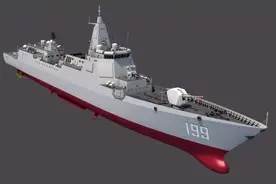 台媒：终极版052E型驱逐舰动工，满排9000吨，垂发数量高达80单元图片