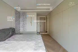 建议大家：把衣柜换个位置，不放床侧面，放床尾，空间大收纳多图片
