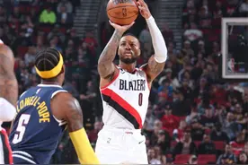 利拉德31+6+8西蒙斯29分，开拓者大胜掘金四连胜开局图片