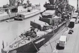 从射速不足到“突突突”—二战美国8英寸舰炮图片