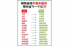 100个网购平替词，照着搜索帮你节省一个亿！图片